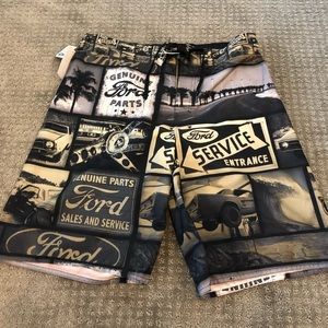 Mens Ford Swim Trunks